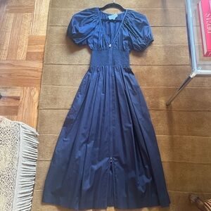 La Ligne Navy Short Sleeve Dress